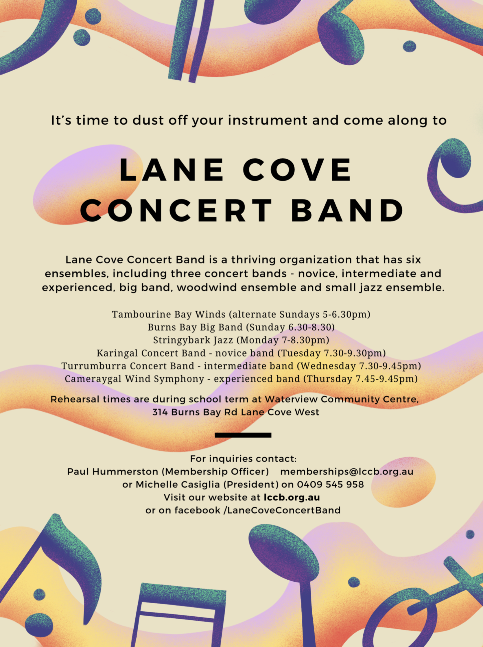LCCB Home of the Lane Cove Concert Band Inc.